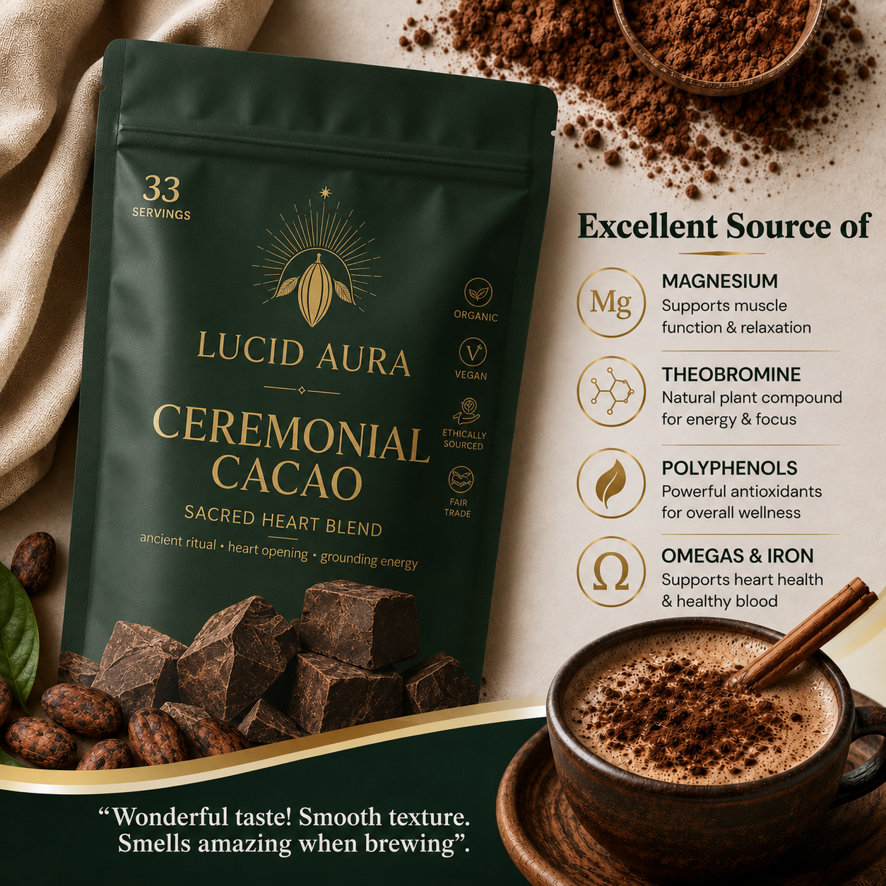 Lucid Aura Ceremonial Cacao
