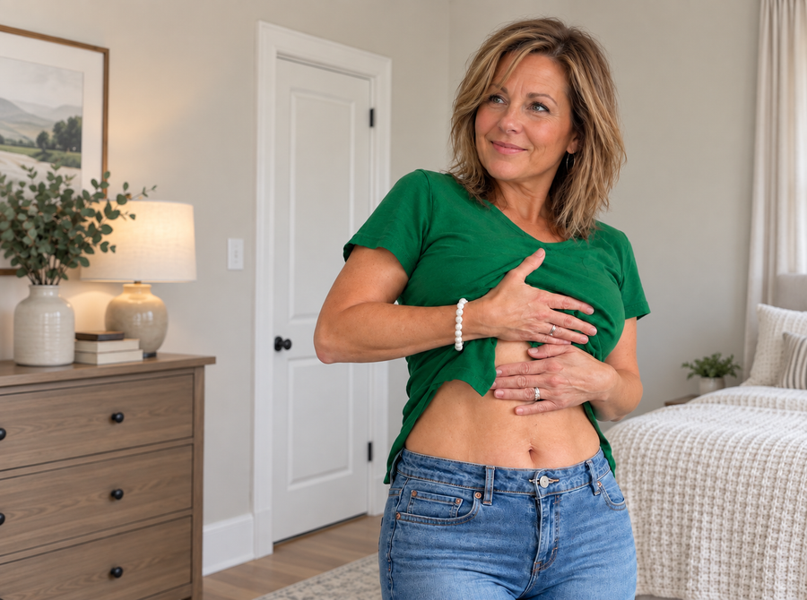Woman feeling lighter and more energized