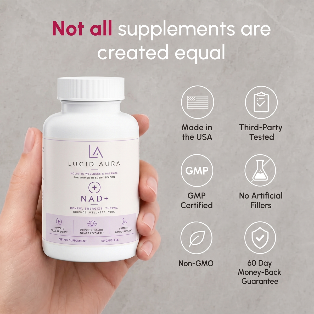 NAD+ Nicotinamide Health Capsules
