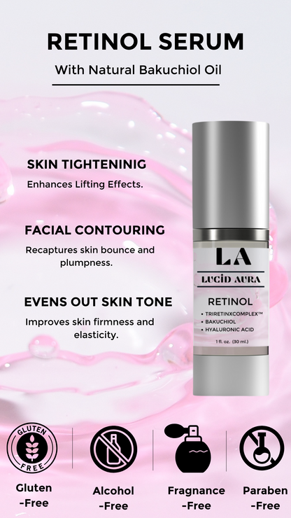 Lucid Aura - Niacinamide & Retinol Serum Combo Kit.